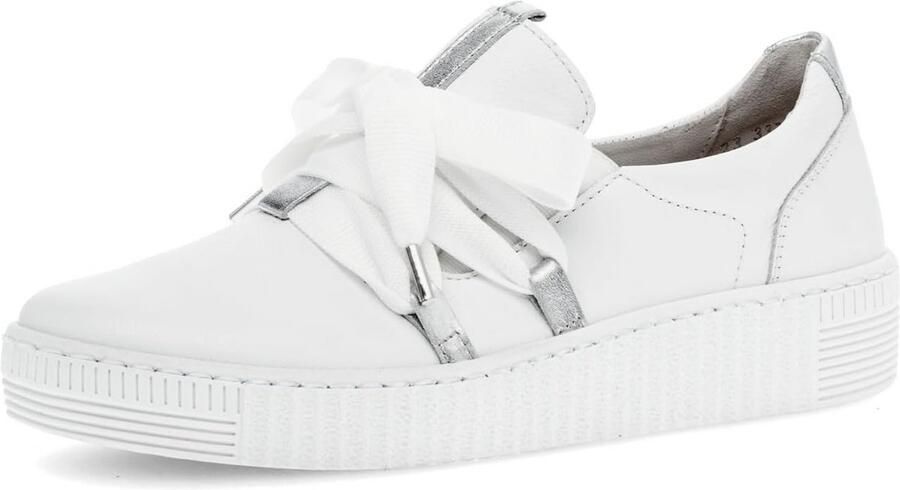 Dames Sneaker Leer met Plateauzool en Comfort Voetbed