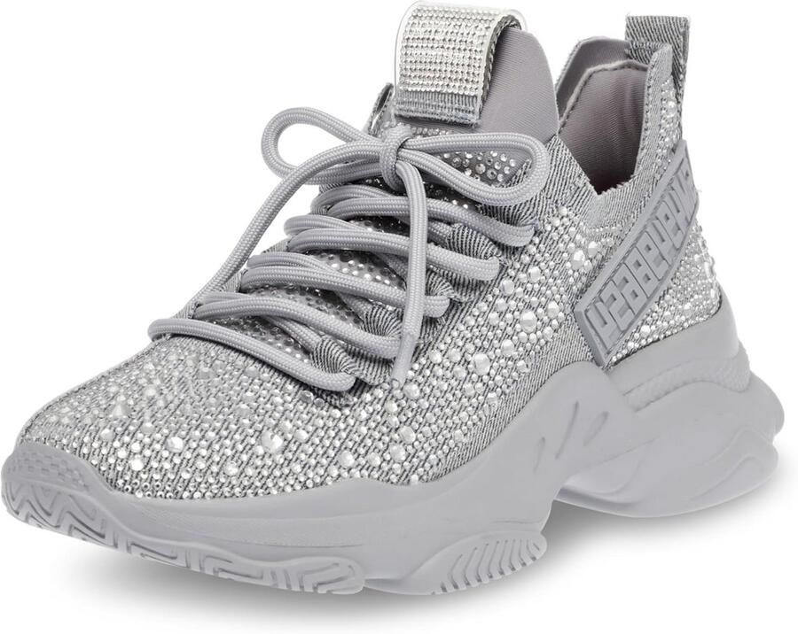 Dames Sneaker Maxima Trendy Wit met Glitter Details