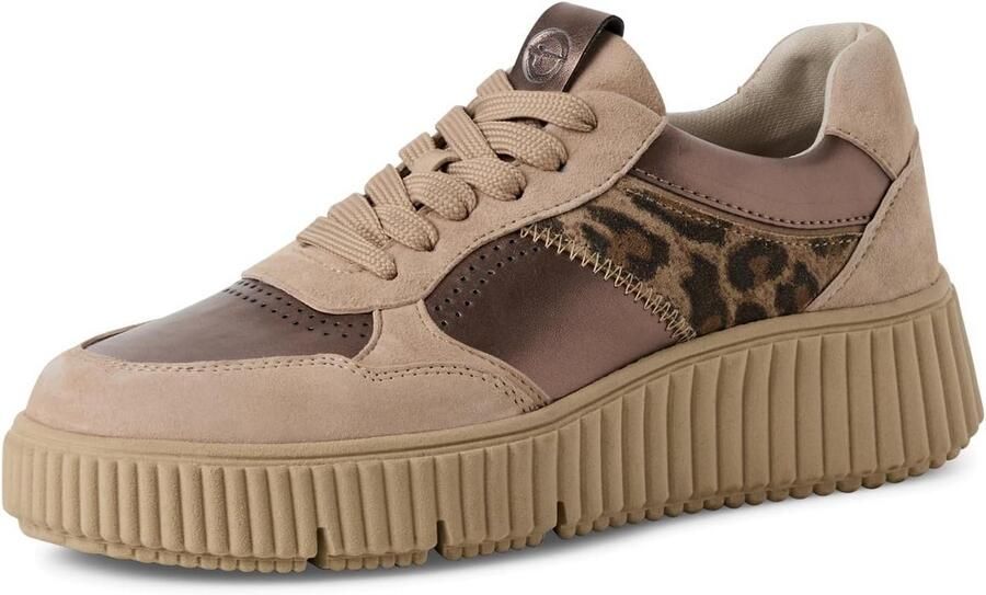 Dames Sneaker met Leer en TOUCH-IT Comfort