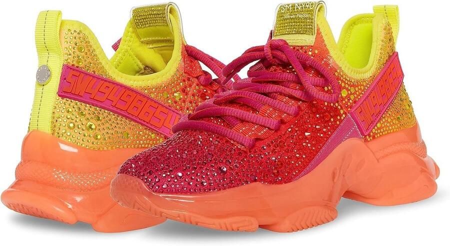 Dames Sneaker Maxima Modern Ontwerp met Textuur en Strass Details