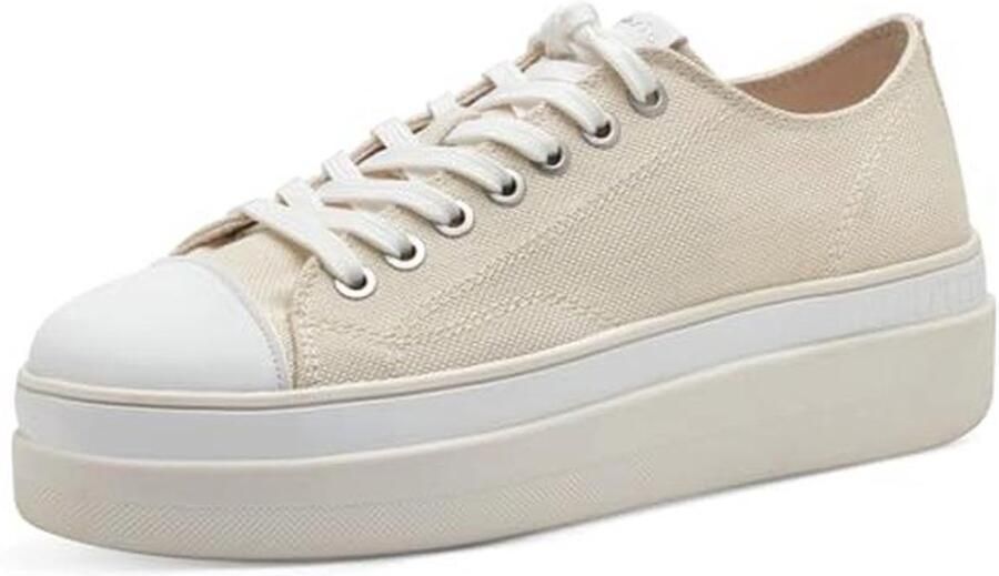 Dames Sneaker Met Veel Wit Oppervlak