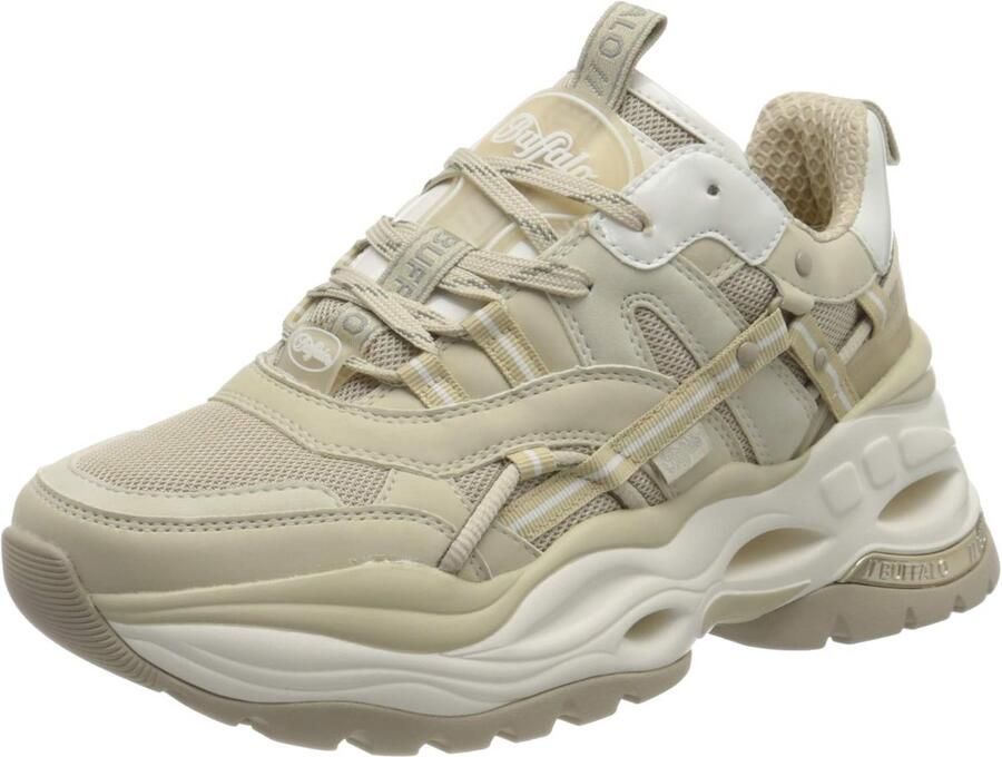 Dames Sneaker Trendy Wit Zwart Comfortabele Platte Zool Sportschoen