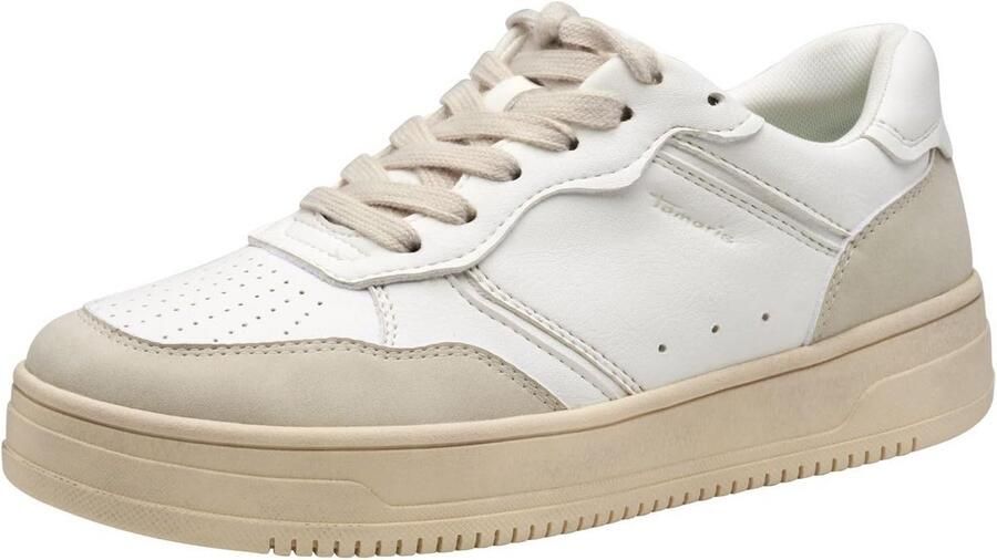 Dames sneakers wit met comfortabele pasvorm