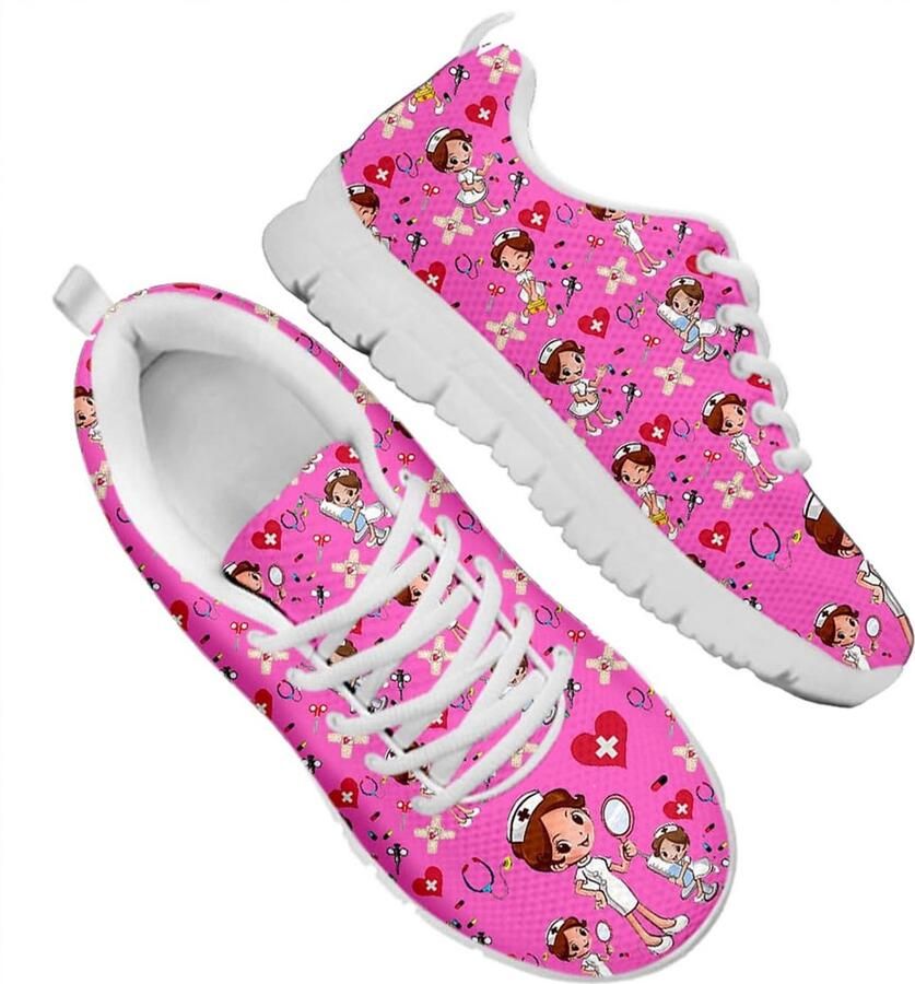 Dames Sneakers Ademend Groen voor Lopen en Werk