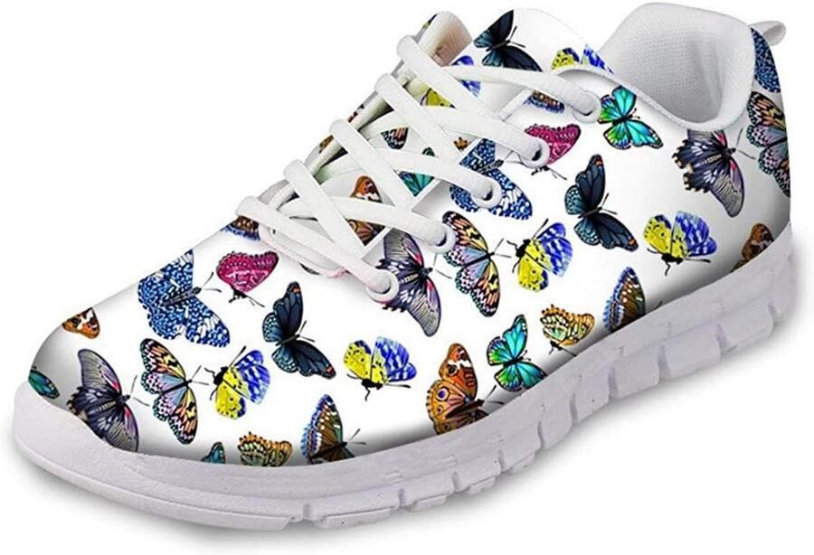 Dames Sneakers Ademend Lichtgewicht Sportschoenen Trendy Wandelschoenen