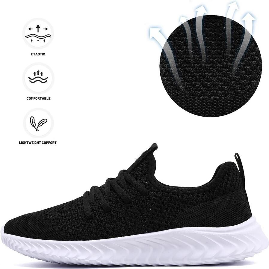 Dames Sneakers Ademend Lichtgewicht Sportschoenen voor Hardlopen Wandelen en Fitness