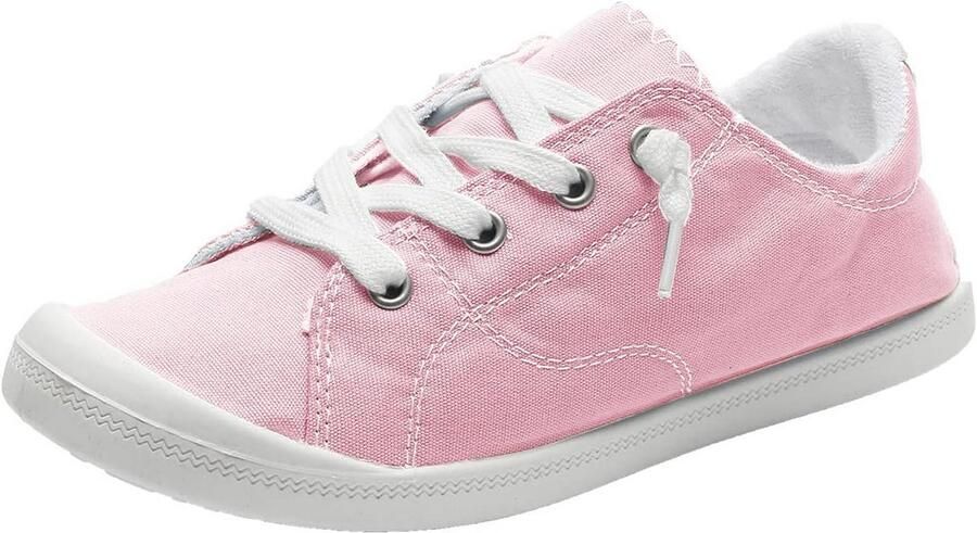 Dames Sneakers Canvas Slip-On Wandelschoenen Comfortabel Lichtgewicht Ademend