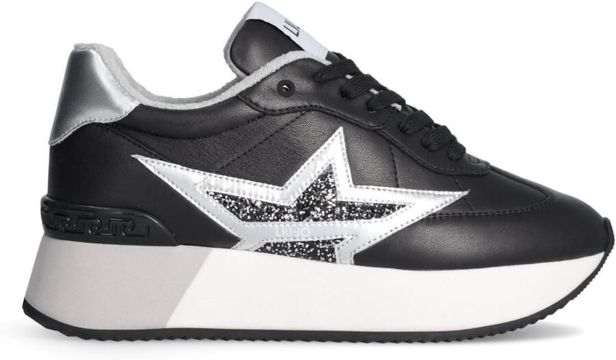 Dames Sneakers Casual Schoenen Dagelijks Gebruik Combinatie Materialen Zwart