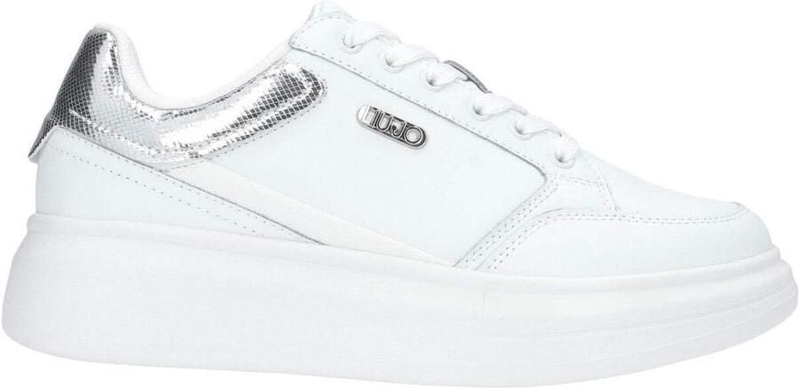 Dames Sneakers Casual Schoenen Dagelijks Gebruik Metalen Logo Detail Wit