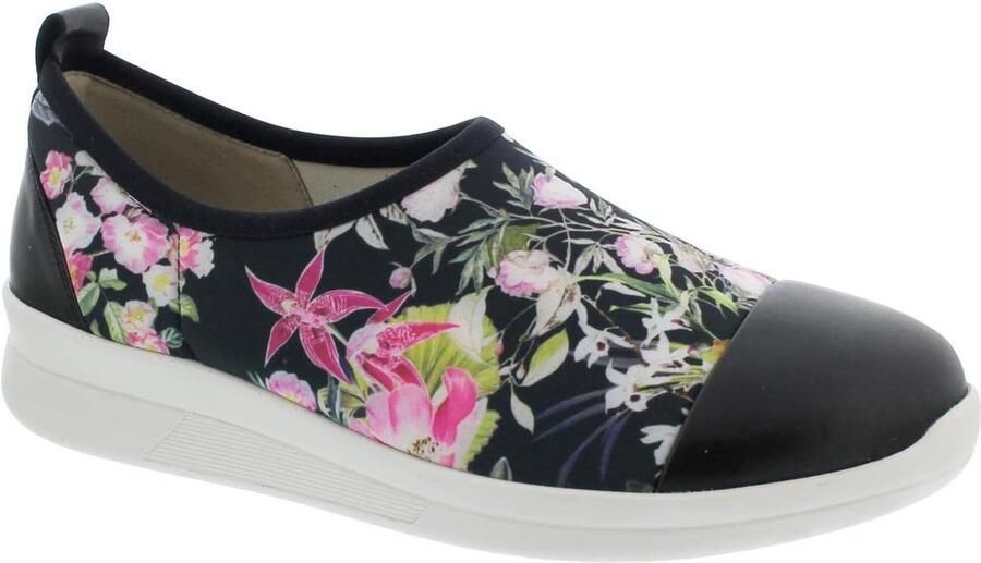 Dames Sneakers Comfortabele Schoenen Dagelijks Gebruik Flexibel Stretchmateriaal Zwart