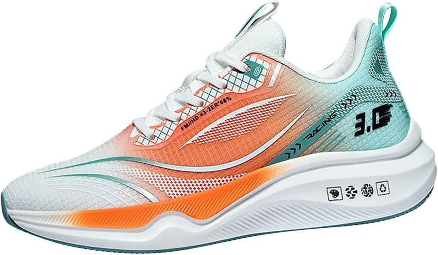 Dames Sneakers Comfortabele Sportschoenen Dagelijks Wandelen Ademend Lichtgewicht Ontwerp Verhoogd Platform Wit