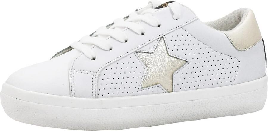 Dames Sneakers Goud Multi Kleur Trendy Laag Model