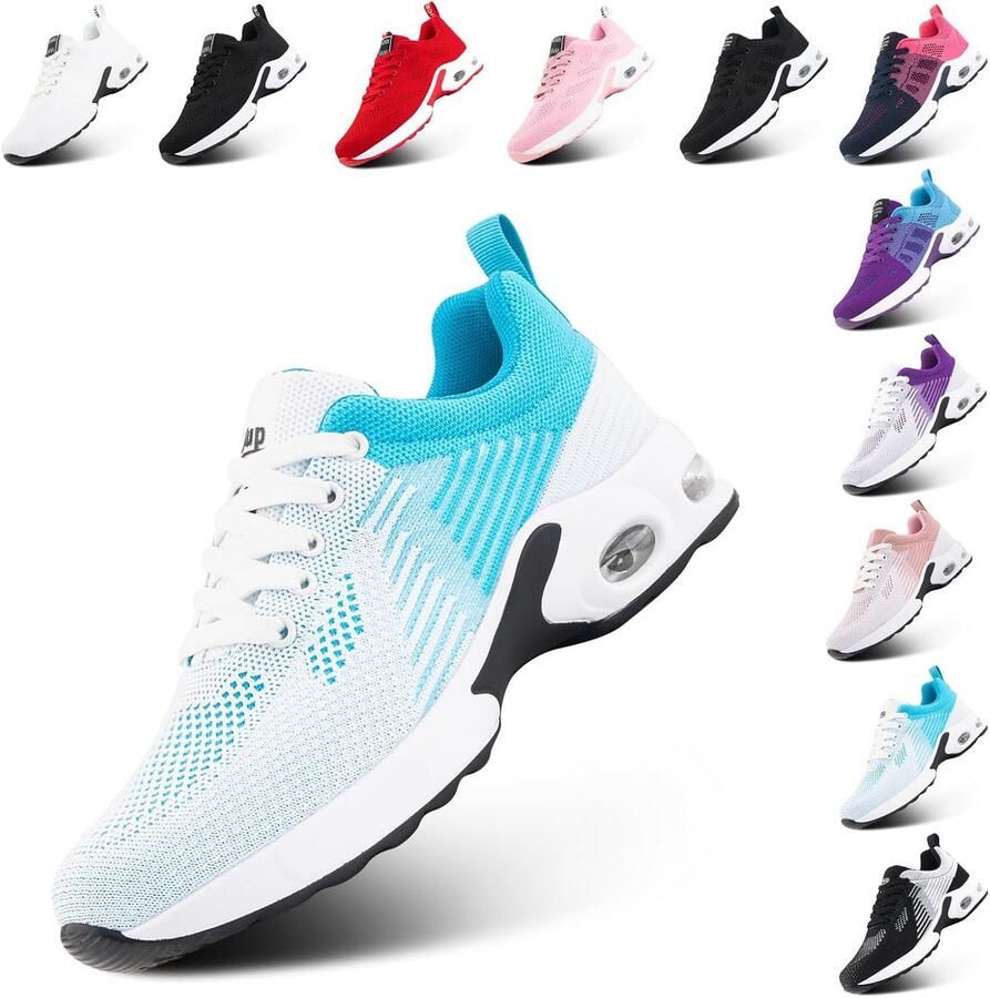 Lichte Dames Sneakers Zwart Comfortabele Hardloopschoenen voor Fitness en Sport