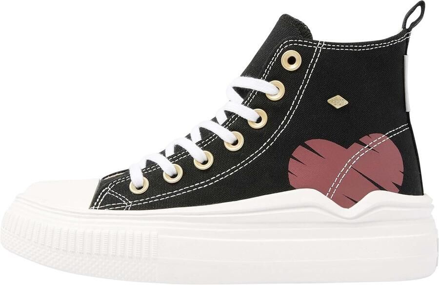 Dames Sneakers Hoge Schoenen Dagelijks Gebruik Unieke Vulkanische Constructie Wit