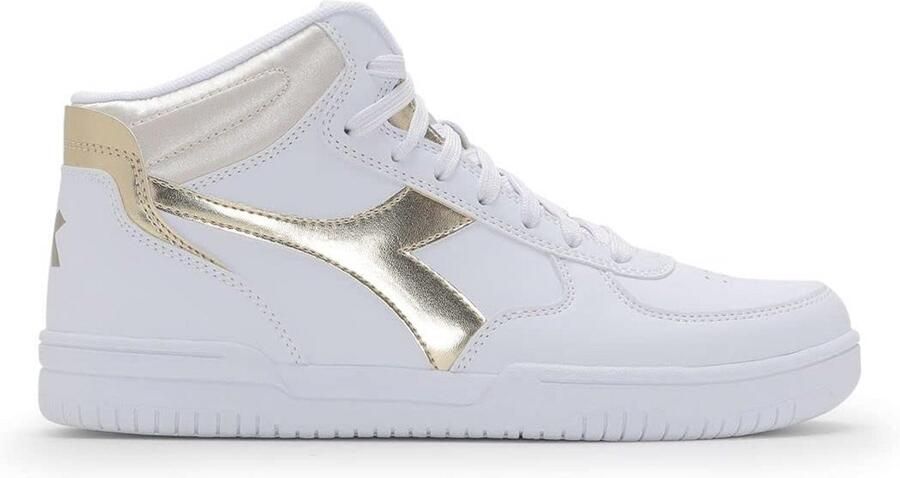 Dames Sneakers Hoog Kunstleer Veterdames Model Raptor