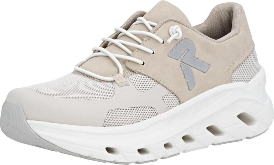 Dames Sneakers Laag Beige Comfortabele Instapschoenen Sportief