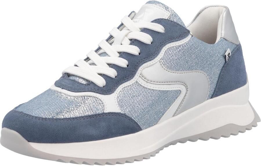 Dames Sneakers Laag Blauw Textiel Comfortabele Lichte Sportschoenen