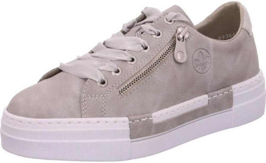 Dames Sneakers Lage Schoenen Casual Gebruik Extra Brede Veters Grijs