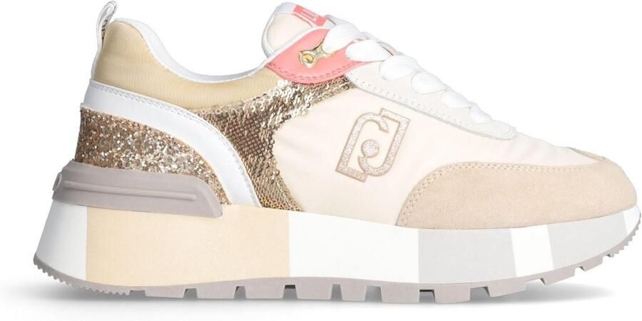 Dames Sneakers Leer Mix Veelkleurig Comfortabele Casual Schoenen