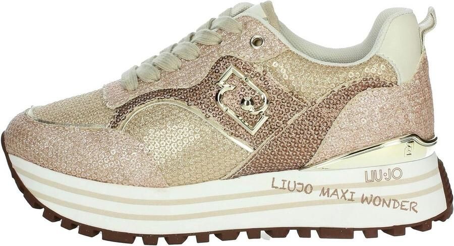 Dames Sneakers Leer Veelkleurig met Plateauzool