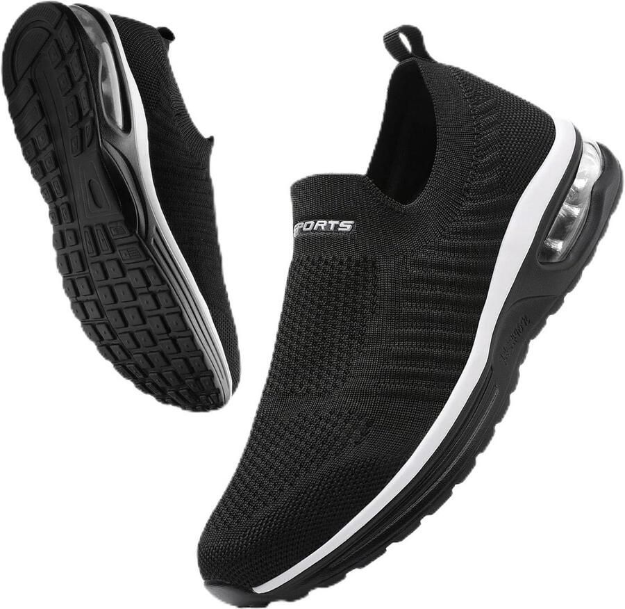 Dames Sneakers Lichtgewicht Ademend Comfortabele Instapper Sportschoenen Mesh