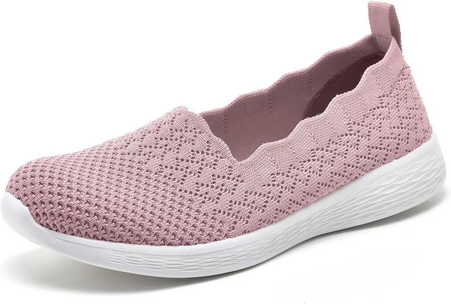 Vrouwen wandelschoenen lichtgewicht mesh slip-on ademend comfortabel