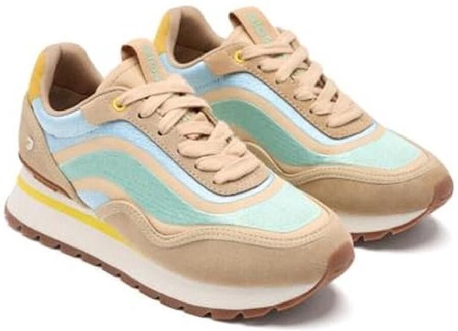 Dames Sneakers met Borduurwerk en Uitneembare Binnenzool