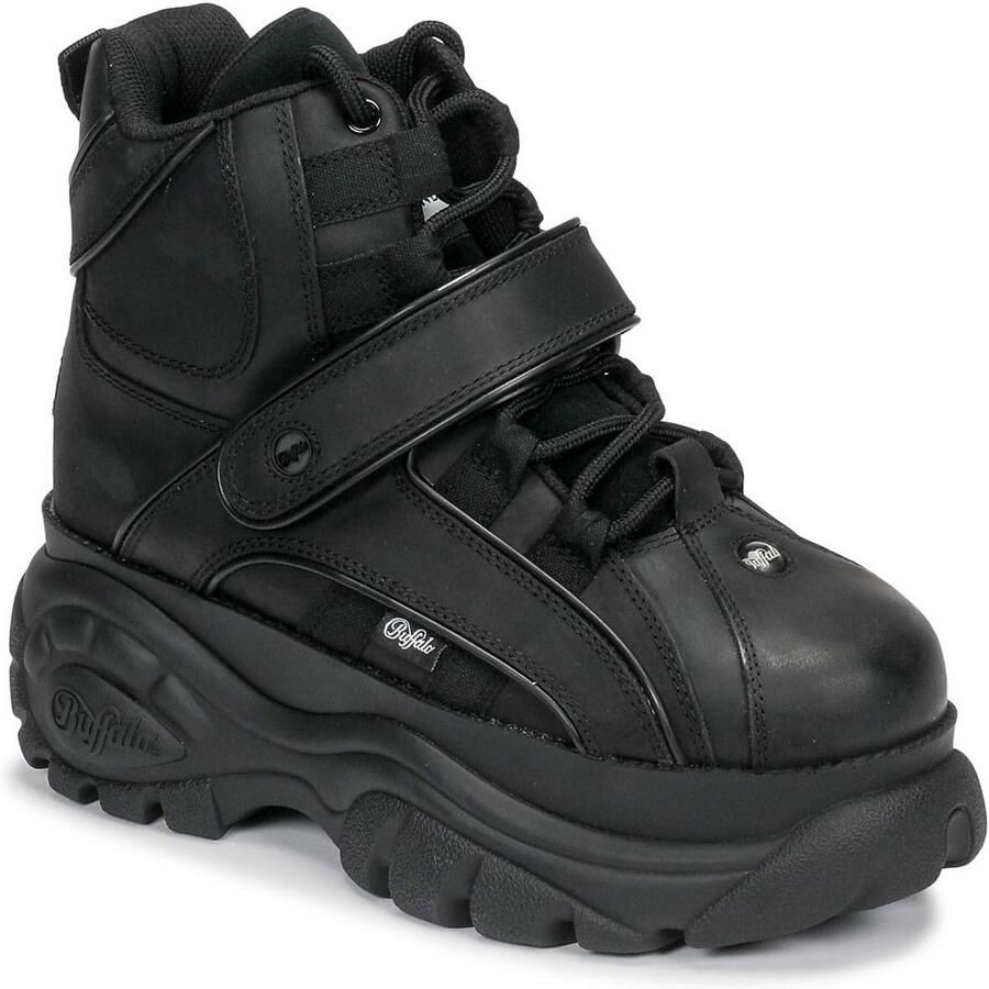 Dames Sneakers met Hoge Plateauzool en Klittenbandsluiting