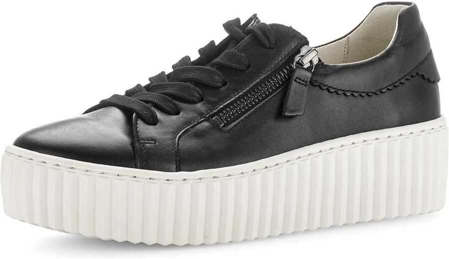 Dames Sneakers met Luipaardprint en Plateauzool Comfortabele Veterschoen