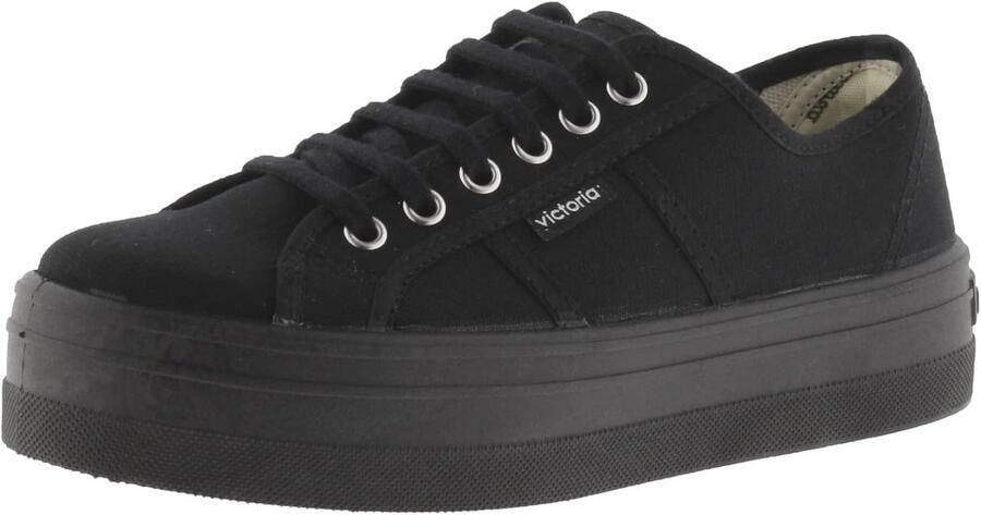 Dames Sneakers met Plateauzool Comfortabele Witte Canvas Schoenen