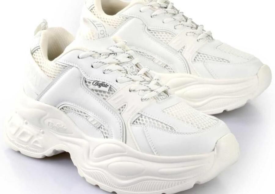 Dames Sneakers met Plateauzool en Retro Look