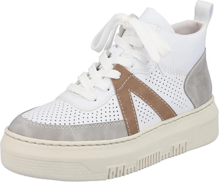 Dames Sneakers met Plateauzool en Vetersluiting