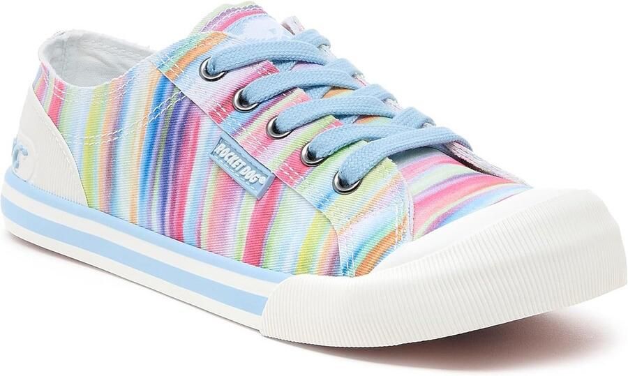 Dames Sneakers met Rainbow Details en Dikke Veters