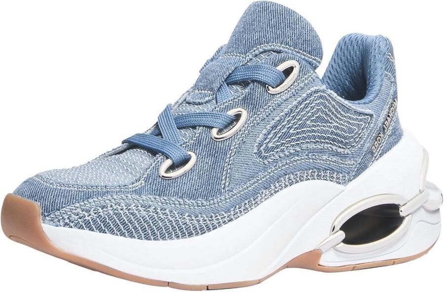 Dames Sneakers met Reptielendessin Mesh en Suède Sportieve & Glamoureuze Look
