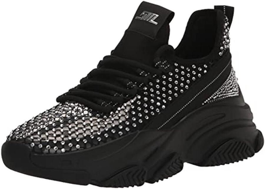 Dames Sneakers met Rhinestones en Stevige Platformzool