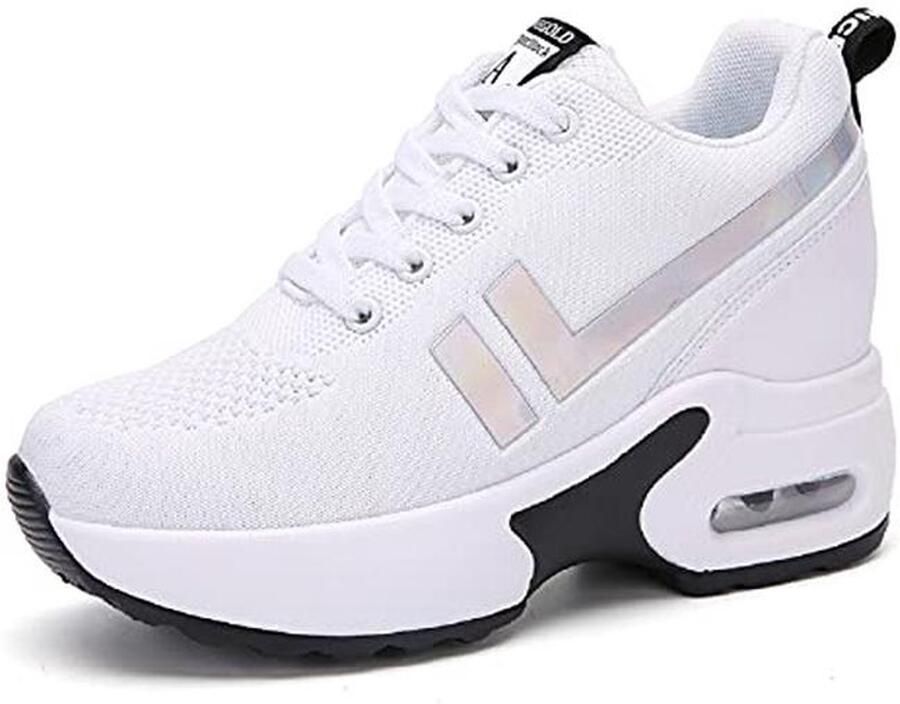 Dames Sneakers met Sleehak Ademend Comfortabel en Trendy