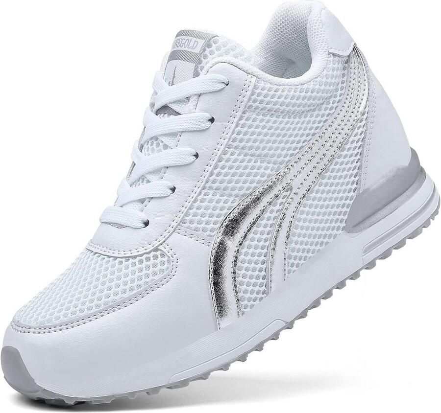 Dames Sneakers met Sleehak Lichte Fitness Schoenen voor Joggen en Draagcomfort