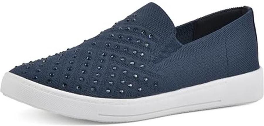 Dames sneakers met strass en geweven design