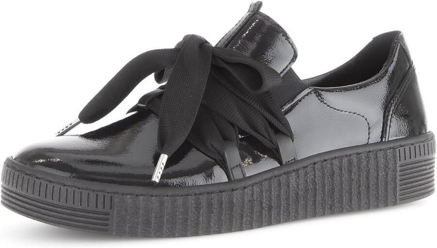 Dames Plateau Sneaker Leer Comfortabel