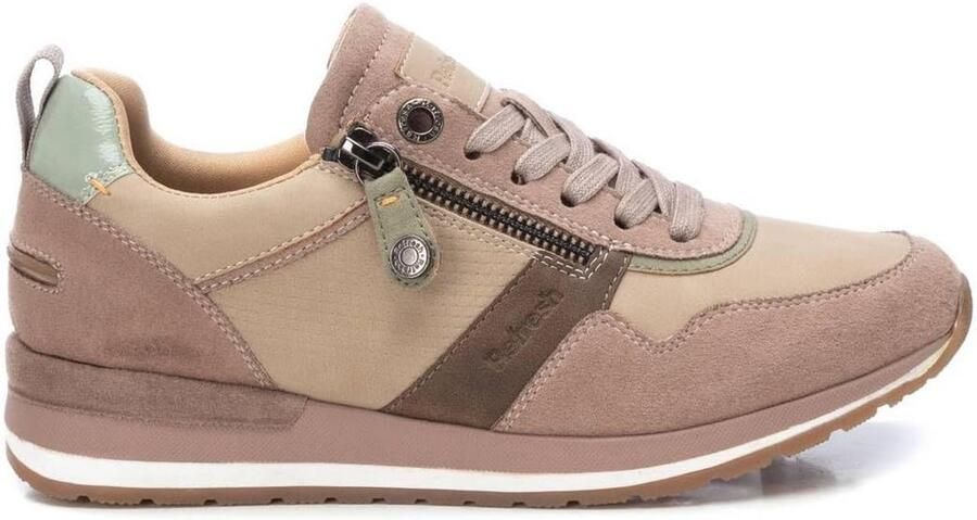 Dames Sneaker Suède Veganistisch Met Ritssluiting