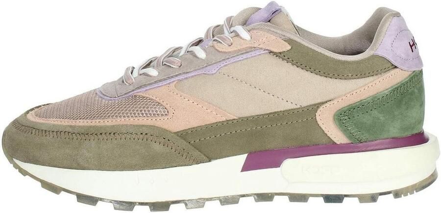 Dames Sneakers met Luxe Leer en Comfortabel Traagschuim