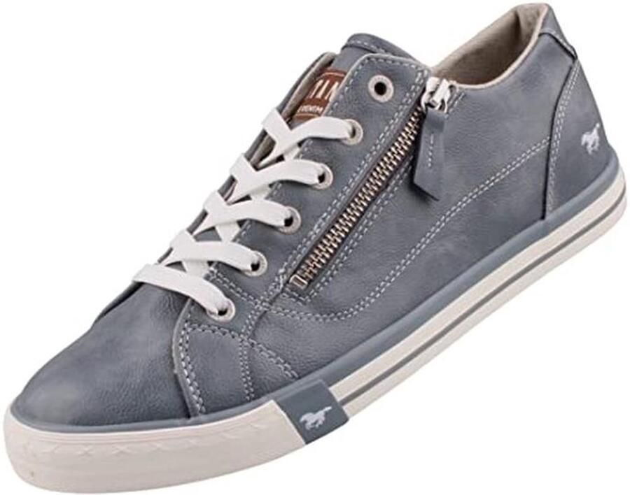 Dames Sneakers met Zijrits van Hoogwaardige Leer