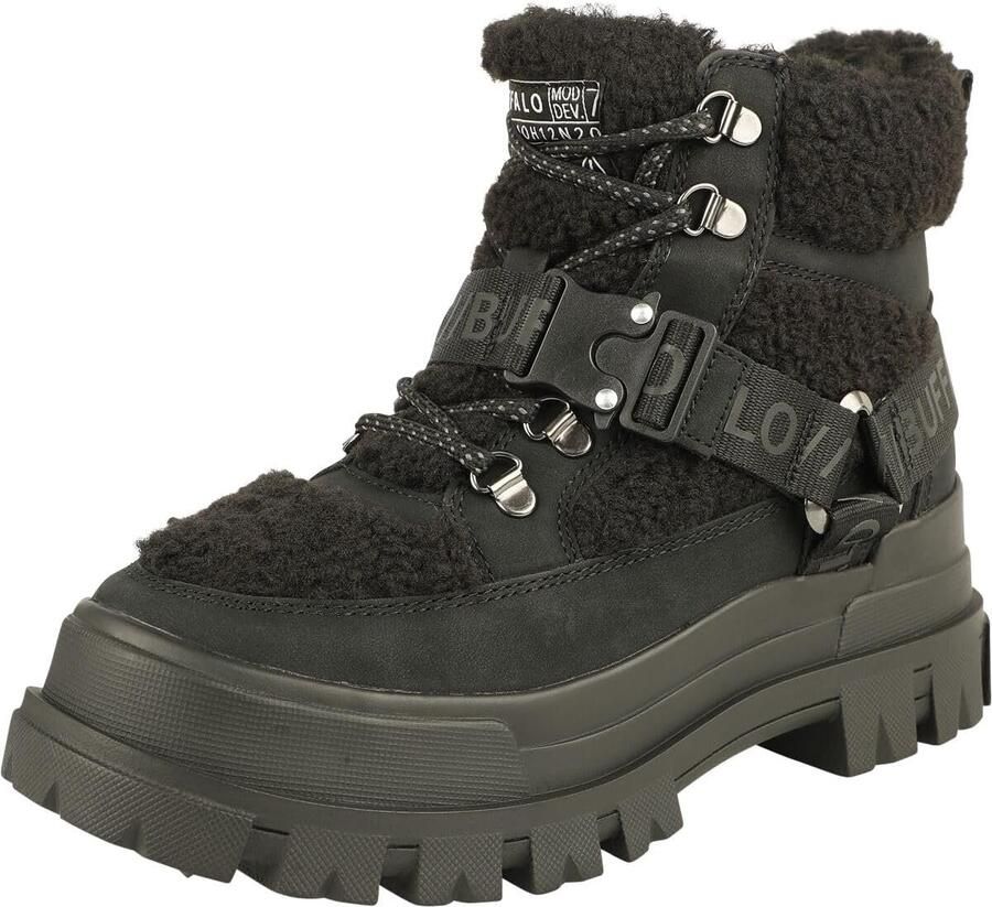 Dames Sneakers Modieuze Schoenen Casual Gebruik Middenhoog Model Zwart