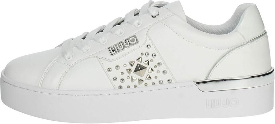 Dames Sneakers Modieuze Schoenen Dagelijks Gebruik Verborgen Logo Details Platform Wit