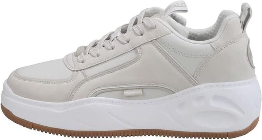 Dames Sneakers Casual Schoenen Dagelijks Gebruik Golvend Ontwerp Wit