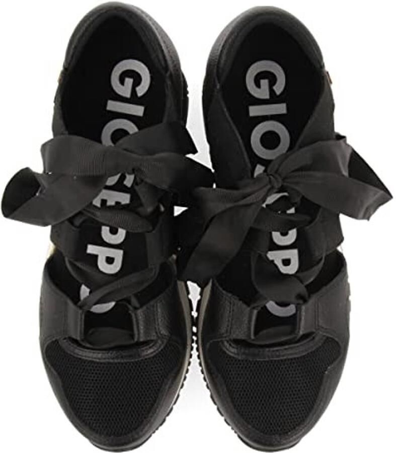 Dames Espadrille Sneakers Jute Gevoerde Sleehak Zwart - Foto 1