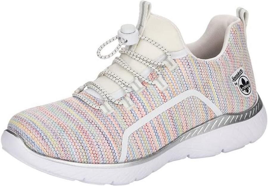 Dames sneakers slip-on beige met MemoSoft zool