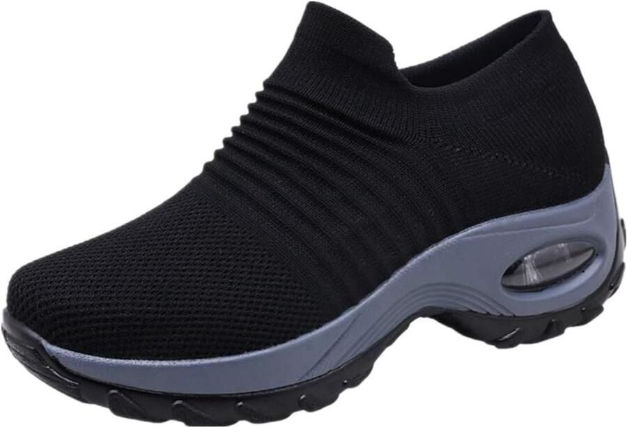 Dames Sneakers Sportschoenen Ademend Lichtgewicht Mesh Slip-On Loopschoenen