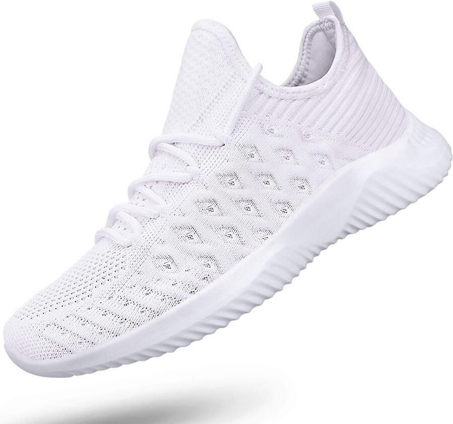 Dames Sneakers Wit Ademend Lichte Antislip Sportschoenen voor Training en Dagelijks Gebruik