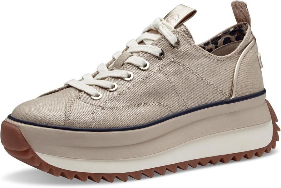 Dames Navy Witte Platform Sneakers Comfortabele Brede Pasvorm